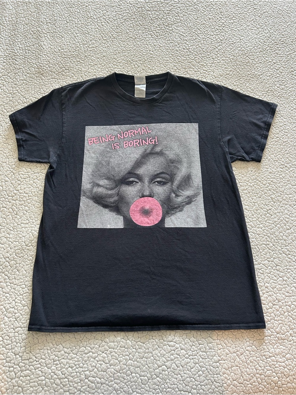Marilyn Monroe Graphic Vintage Delta Pro Weight Tag Cotton Tee Sz Medium